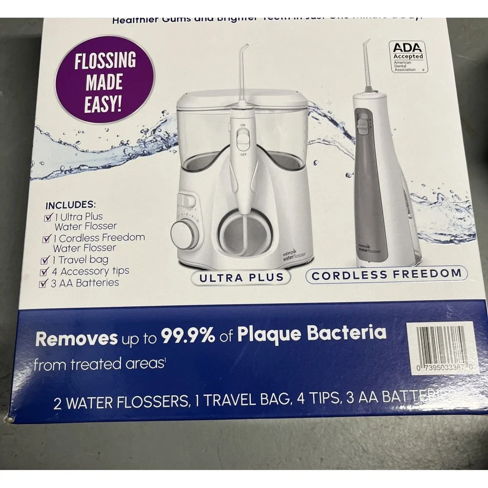 Waterpik Ultra Plus & Cordless Freedom Water Flossers, Tips, Travel Case